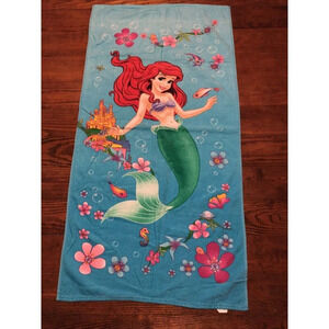 Rare‎ Disney LITTLE MERMAID Beach Pool TOWEL EUC